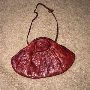 EUC-Uniquely Designed VINTAGE EEL SKIN PURSE